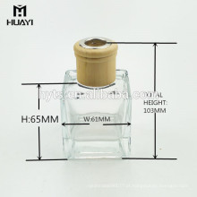 frasco de difusor de reed perfume de vidro decorativo por atacado
